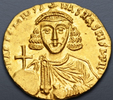 Anastasius II Artemius, 713-715  (Constantinople mint, 6th officina - gold solidus)